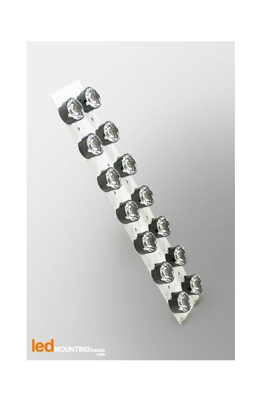 Module LED, PCB Aluminium AL2W, équipé de LEDS Osram Golden DRAGON Plus en série et d'optiques Carclo 10193 Module LED, PCB Aluminium AL2W, équipé de LEDS Osram Golden DRAGON Plus en série et d'optiques Carclo 10193