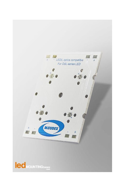 Strip PCB for 4 LED Osram Oslon Serie / Ledil LED lens compatible Strip PCB for 4 LED Osram Oslon Serie / Ledil LED lens compatible