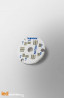 MCPCB Diametre 18mm pour 3 LEDs Osram Oslon Serie compatible optique Ledil MCPCB Diametre 18mm pour 3 LEDs Osram Oslon Serie compatible optique Ledil