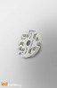 MCPCB Diametre 18mm pour 3 LEDs Lumileds Luxeon Rebel compatible optique Ledil MCPCB Diametre 18mm pour 3 LEDs Lumileds Luxeon Rebel compatible optique Ledil