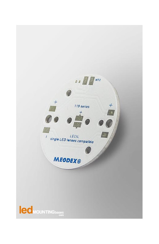 MCPCB Diametre 35mm pour 1 LED Nichia N119 compatible optique Ledil MCPCB Diametre 35mm pour 1 LED Nichia N119 compatible optique Ledil