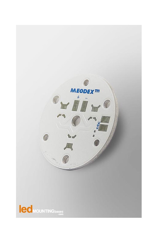 MCPCB Diametre 35mm pour 3 LEDs Lumileds Luxeon Rebel compatible optique Ledil MCPCB Diametre 35mm pour 3 LEDs Lumileds Luxeon Rebel compatible optique Ledil