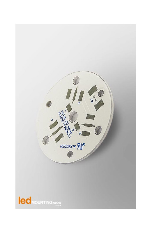 D35 MCPCB for 3 LEDs Nichia x83 Khatod LED Lens compatible D35 MCPCB for 3 LEDs Nichia x83 Khatod LED Lens compatible