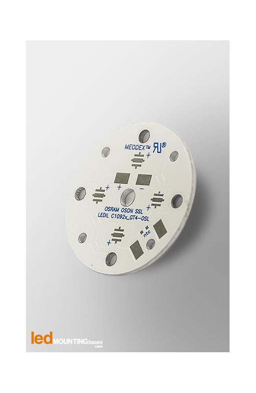 D35 MCPCB for 4 LEDs Osram Oslon Serie Ledil LED Lens compatible D35 MCPCB for 4 LEDs Osram Oslon Serie Ledil LED Lens compatible