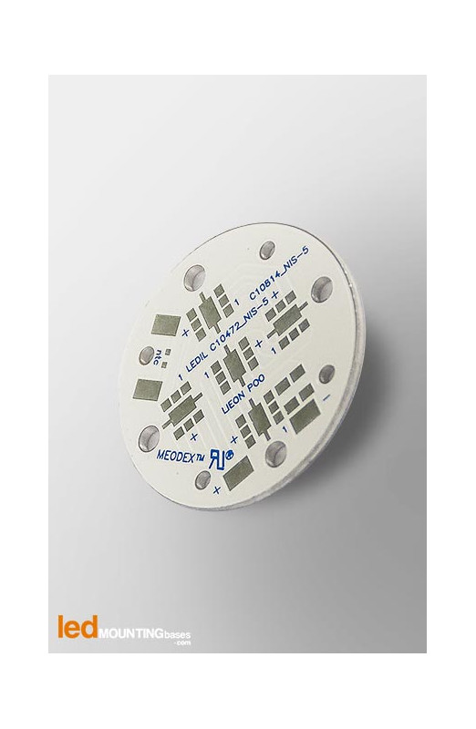 D35 MCPCB for 5 LEDs Liteon P00 Ledil LED Lens compatible D35 MCPCB for 5 LEDs Liteon P00 Ledil LED Lens compatible
