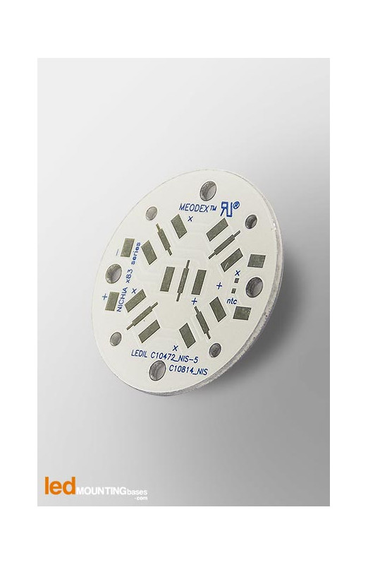 D35 MCPCB for 5 LEDs Nichia x83 Ledil LED Lens compatible D35 MCPCB for 5 LEDs Nichia x83 Ledil LED Lens compatible