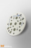 MCPCB Diametre 35mm pour 5 LEDs Osram Dragon Serie compatible optique Ledil MCPCB Diametre 35mm pour 5 LEDs Osram Dragon Serie compatible optique Ledil