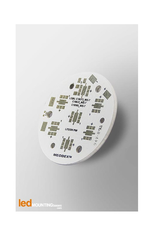 MCPCB Diametre 40mm pour 3 LEDs Liteon P00 compatible optique Ledil MCPCB Diametre 40mm pour 3 LEDs Liteon P00 compatible optique Ledil