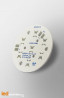 MCPCB Diametre 40mm pour 7 LEDs Lumileds Luxeon Rebel compatible optique Khatod MCPCB Diametre 40mm pour 7 LEDs Lumileds Luxeon Rebel compatible optique Khatod