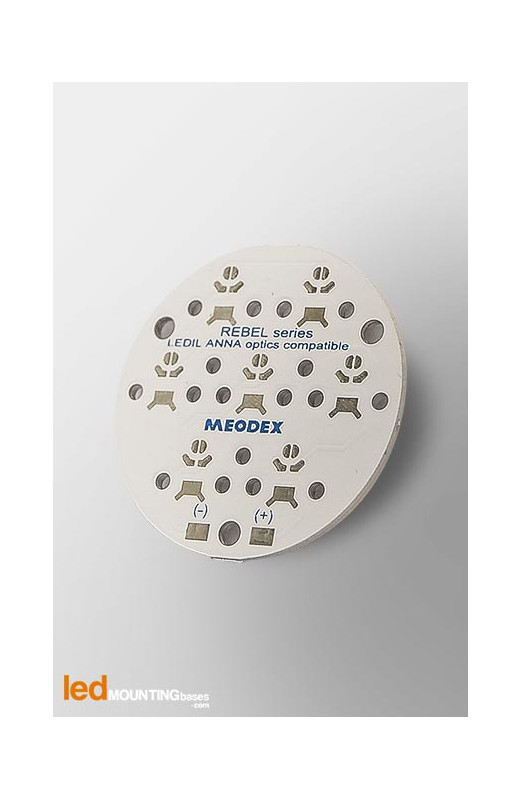 MCPCB Diametre 40mm pour 7 LEDs Lumileds Luxeon Rebel compatible optique Ledil MCPCB Diametre 40mm pour 7 LEDs Lumileds Luxeon Rebel compatible optique Ledil
