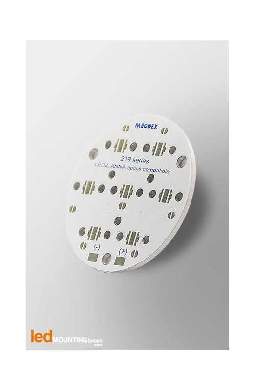 MCPCB Diametre 40mm pour 7 LEDs Nichia 219 compatible optique Ledil MCPCB Diametre 40mm pour 7 LEDs Nichia 219 compatible optique Ledil