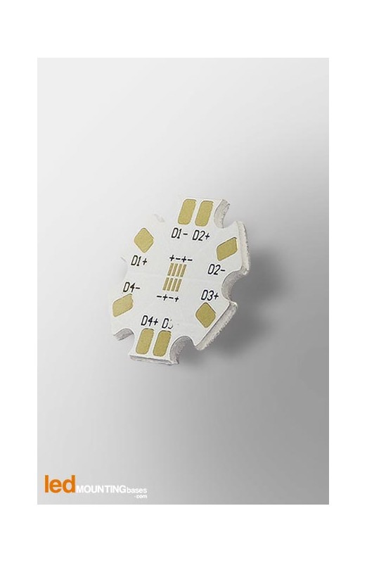 MCPCB STAR pour 4 LEDs Lumileds Luxeon Z MCPCB STAR pour 4 LEDs Lumileds Luxeon Z